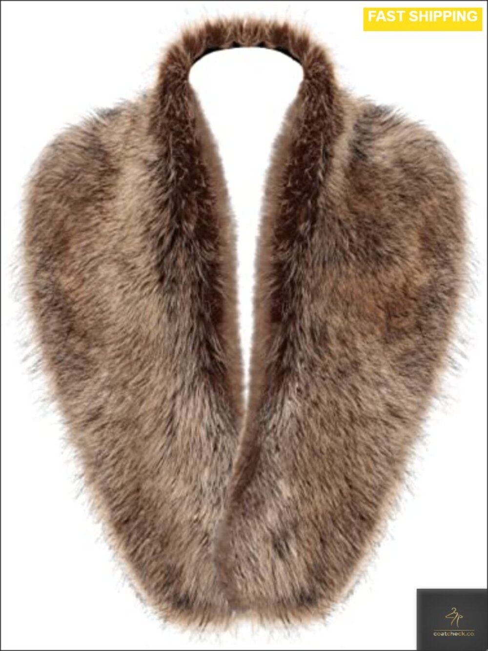 Faux Fur Collar Scarf Wrap Winter Neck Warmer for Women